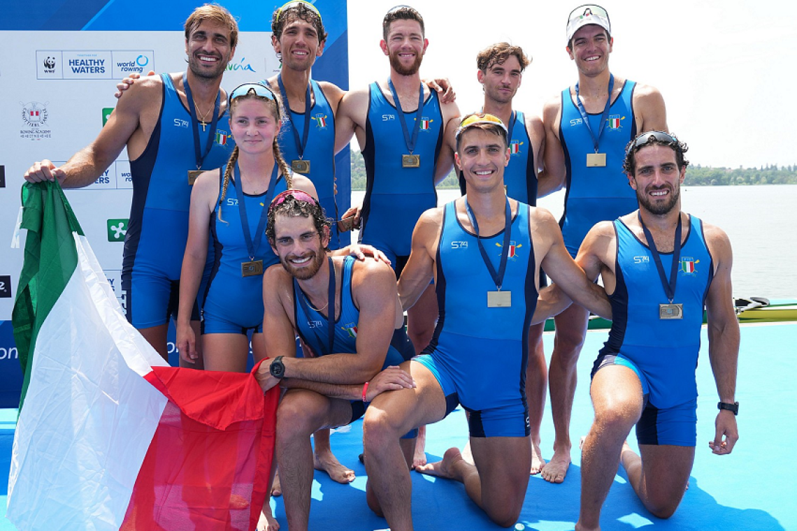 ll Gruppo Sportivo Polizia di Stato Fiamme Oro Sabaudia Settore Canottaggio brilla alla  Prima Tappa di Coppa Del Mondo